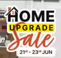 Home Upgrade Sale -  Up to 75% Off + 10% Off on Bank Offers  (21st to 23rd June)