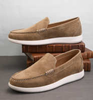 Mast & Harbour Men Round Toe Memory Foam Suede Loafers