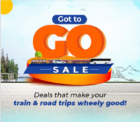 Got to Go Sale - Upto 90% off Trains, Buses, Cabs & More