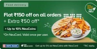 TataNeu Food - Flat 150 Off on all Orders