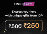 Timesprime X IGP - Get 500 gift card For 250 Rs.