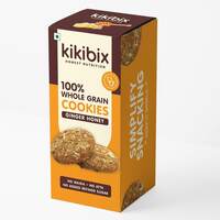 Kikibix Almond Cashews Cookies Diabetic Friendly (pack of1) Almond, Cashews & jowar | High Protein | No Maida,No Refine Sugar | Healthy Snacks for Adults & Kids | 130 gms | 12 Pieces