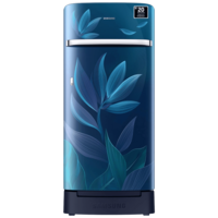 SAMSUNG 189 Litres 5 Star Direct Cool Single Door Refrigerator with Anti Bacterial Gasket (RR21D2H259UHL, Blue)