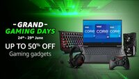 Grand Gaming Days - Upto 50% Off + 10% Discount on Axis Bank CC & Extra EMI Discount on HDFC & More Bank Cards