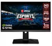 MSI 24.5 Inch Full HD IPS Panel with Adjustable Stand, Frameless Design,Ultra Low Motion Blur Extreme Gaming Monitor 