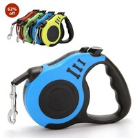 PAGHADI Automatic Retractable Nylon Cat Lead Extension Puppy Walking Running Lead Roulette for Dogs Pet Durable Dog Leash (5 M) 
