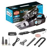 Woscher 578D 2in1 Digital Portable Air Compressor Tyre Inflator with Car Vacuum Cleaner