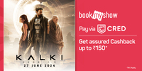 Get Assured Cashback Up to Rs.150 on Booking Kalki Movie Tickets 