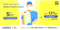 TataNeu x 1MG: Get extra 12% Off on medicine orders above ₹1000