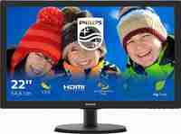 PHILIPS 21.5 inch Full HD Monitor (223V5LHSB2/94) (Response Time:5 ms, 60 Hz Refresh Rate)
