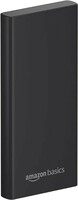 Amazon Basics 10000mAh 22.5W Fast Charging Power Bank with Cable | Triple Output Ports |Dual Input Ports | Lithium Polymer Power Bank | Compact Metal Body (Black)