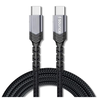 Type C to Type C 3A fast charging braided cable 1.5m
