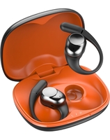 truke Newly Launched Buds Freedom Open Ear wireless Earbuds with PureVoice™ Technology, 16mm Beryllium Speaker, 60H Playtime, Quad Mic for Crystal-Clear Calls, Fast Charging, BT 5.4 (Sunset Black)