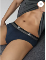 XYXX  Nova IntelliFresh Cotton Navy Blue Solid Men Brief