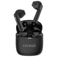 Croma CRSE030EPA016501 TWS Earbuds (Sweat & Water Resistant, Upto 32 Hours Playback, Black & Grey)