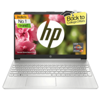 HP 15s-eq2143AU AMD Ryzen 3 5300U Thin & Light Laptop (8GB, 512GB SSD, Windows 11 Home, 15.6 inch Full HD Display, MS Office 2019, Natural Silver, 1.69 KG)