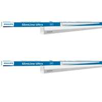 PHILIPS 20-watt LED Batten/Tubelight | Slimline Ultra Compact 4-ft LED Batten for Living Room & Bedroom | Natural White, Pack of 2