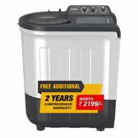 Whirlpool 6.5 Kg 5 Star Ace Supreme Semi-Automatic Top Loading Washing Machine (ACE SUPREME RYL SRS 6.5 GREY (5YR)