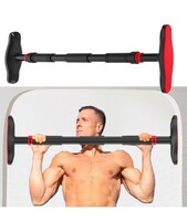  Lifelong Pull Up Bar for Home -Adjustable Rod 65cm to 95cm width, wall mounted without screws -Door Pull up bar to Increase Height -Exercise equipment for Home Gym - Chin up Bar weight capacity 200Kgs 