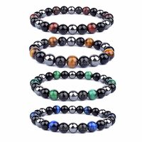 Young & Forever Gift Orignal Reiki Crystal Feng Shui Triple Protection Natural Gem Stone Crystal Beads Combo Multi Layered Bracelets for Men & Women. Unisex.