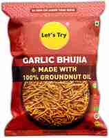 @54 Let's Try Garlic Bhujia,Made with 100% Groundnut Oil   (200 g)  Supermart 