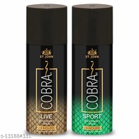 Cobra Deo Sports 150 ml Deodorant Spray (300 ml, Pack of 2)
