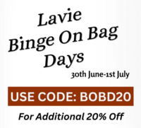 Lavie Bing on Bag Days Sale -  Upto 75% off + Additional 20% Off [Last Day]