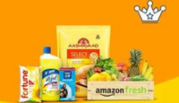 Flat ₹100 Back on Min. order of ₹1349 on Amazon Fresh
