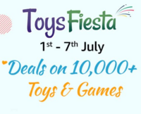 Toys Fiesta - Upto 80% off + 10% off on ICICI Bank Card ( 1 to 7 July)