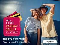 Tatacliq Pay Day Sale  (1-4 July) - Up to 85% Off + 15% Discount on BOB Debit Cards & More Offers