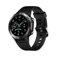 PORTRONICS Kronos Alpha Smartwatch with Fitness Tracker (33mm TFT-LCD Display, 5ATM Waterproof, Black)