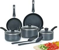 Kreme 5pcs Set Combo Non-Stick Coated Cookware Set (Aluminium, 7 - Piece)