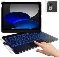 typecase Flexbook Touch Keyboard case for iPad 10th Generation (2022) -10.9 Inch, Multi-Touchpad, Exclusive 10-Colors Backlit, 360° Rotable Viewing Angle, Bluetooth, Pencil Holder, Onsite Warranty