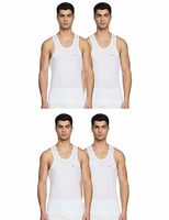 Lux Venus Men's Cotton Vest (Pack Of 4)