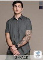 Roadster Lifestyle Co Casual Shirts [Pack of 2] upto 80% off starting From Rs.459