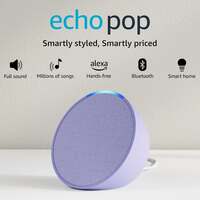 Amazon Echo Pop| Smart speaker with Alexa and Bluetooth| Purple