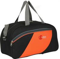 Urban Classic  45 L Hand Duffel Bag - trendy luggage Handbags Duffel Bag, luggage bag, small travel bags - Black, Orange - Large Capacity
