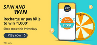 Spin and Win Recharge or pay bills up to ₹1000*