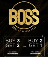 Peter England BOSS (Best of Season Sale) - Buy 3 Get 2 Free & Buy 2 Get 1 Free + Extra 10% off