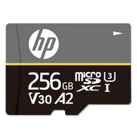 HP Micro SD Card 256GB with Adapter U3 V30 A2 (Gray)