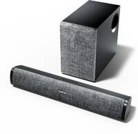 Mivi Fort S48 With Subwoofer, 48W, 2.1 Channel, BT V5.3 48 W Bluetooth Soundbar (Black, 2.1 Channel)
