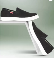 FILA  Slip On Sneakers For Men  (Black)