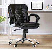 Da URBAN® Milford Mid Back Revolving Leatherette Ergonomic Home & Office Executive Chair 