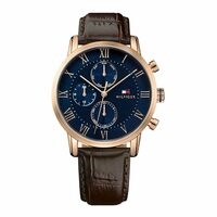 Tommy Hilfiger Men Leather Analog Blue Dial Watch [25% Coupon]