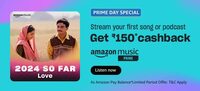 Prime Music: Free Rs.150 cashback by listening music first time (only for prime)
