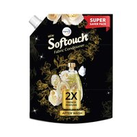 Softouch 2X French Perfume Fabric Conditioner with French Rose & Jasmine| After Wash Liquid Fabric Softener with Long-Lasting Fragrance| Suitable for All Clothes| 2L 
