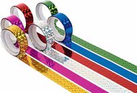 (12 Pack) CELLUX Washi Prism Tape (12 Pack) 1/2" (12MM) x 45 Feet(15 Yard)- 6 Holographic Colors - 2 rolls of each color. Great for Fishing Lure, Arts and Craft Kids Projects.