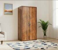 Amazon Brand - Solimo Raptor Engineered Wood 2 Door Wardrobe (Columbia Finish)