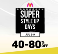 Super Style Up days - Upto 80% off + 10% Instant Discount on Federal & Kotak Bank Cards