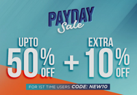 Payday Sale - Up to 50% Off + Extra 10% Off 